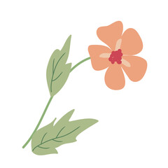 Wild Flower Icon. Hand Drawn Illustration