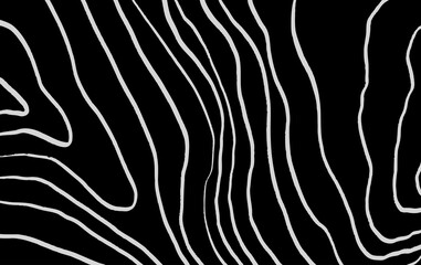 Abstract black and white contour outline background design. luxury and minimalist for wallpaper, poster, flyer and print