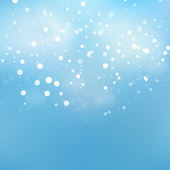 Merry christmas and happy new year greeting card with copyspace. Snow background. Winter fairytale. Eps 10