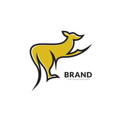 Kangaroo Logo design inspiration Vector