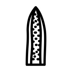 sansevieria leaf tropical line icon vector. sansevieria leaf tropical sign. isolated contour symbol black illustration