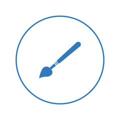 Artist drawing paint brush icon | Circle version icon |