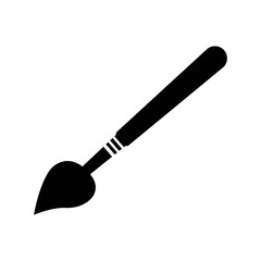 Artist drawing paint brush icon | Black Vector illustration |