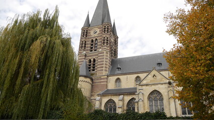 Historisches Zentrum von Thorn, Weiße Stadt an der Maas, Niederlande - 540329101