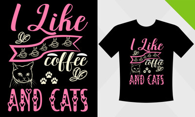 Cat t-shirt design template eps file for cat vector