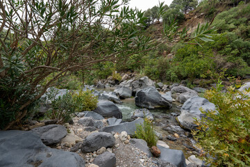 Alcantara Schlucht in Sizilien