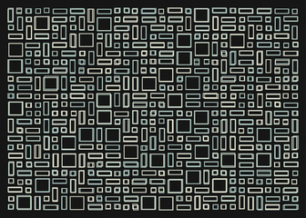 Offset Quads generative art background art illustration