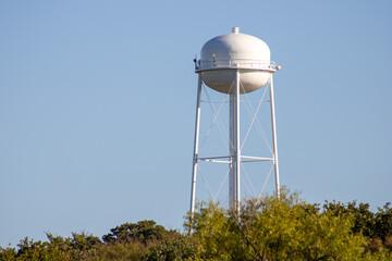 water tower in the countryside