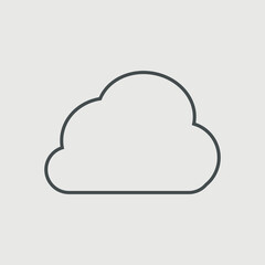 Cloud vector icon illustration sign
