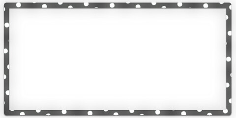 cornice grigia semitrasparente con pallini su sfondo trasparente © DIVGRADCURL