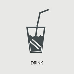 Drink vector icon illustration sign