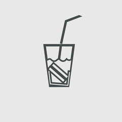 Drink vector icon illustration sign