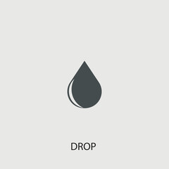 Drop vector icon illustration sign