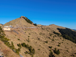 Sunny view of the Main Peak of Hehuanshan