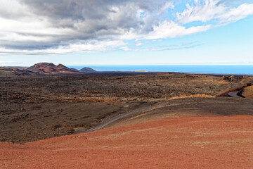 Landscape of National Park of Timanfaya - Lanzarote - Spain