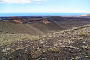 Landscape of National Park of Timanfaya - Lanzarote - Spain