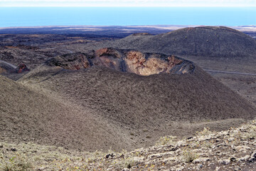 Landscape of National Park of Timanfaya - Lanzarote - Spain