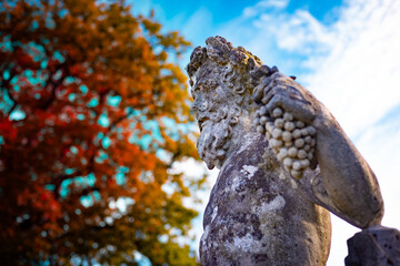 Autumn harvest garden statue