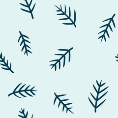 Floral seamless flower and leaves pattern for wrapping paper and fabrics and kids clothes print and accessories