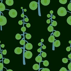 Winter Christmas seamless floral berries branches pattern for wrapping paper and kids clothes print and Noel