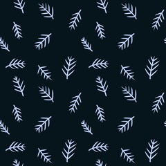 Floral seamless flower and leaves pattern for wrapping paper and fabrics and kids clothes print and accessories