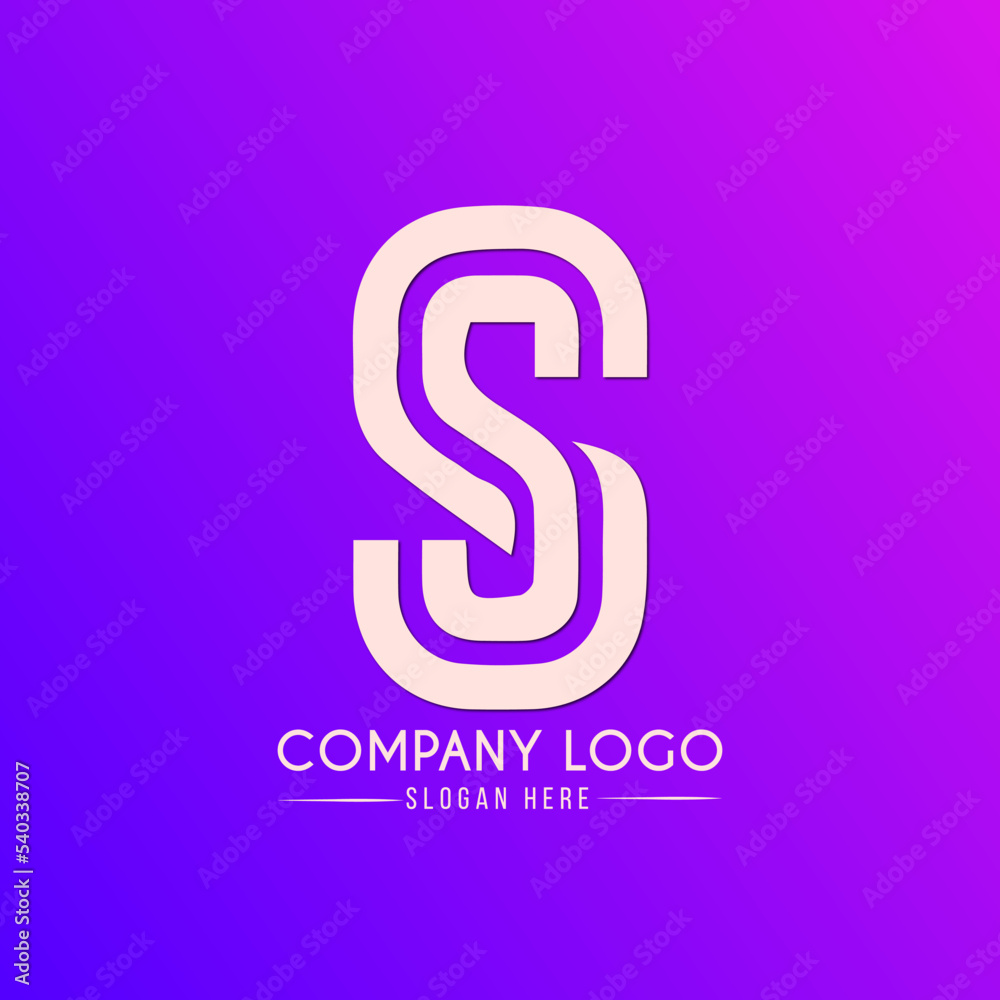 Wall mural Letter S Logo