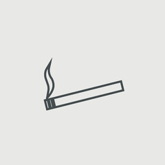 Cigarette vector icon illustration sign