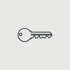 Key vector icon illustration sign