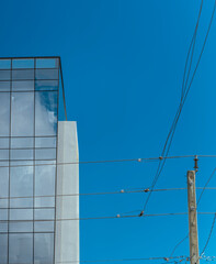 Fototapeta na wymiar building under construction sky blue miami 