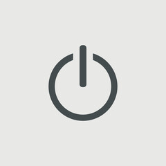 On and off button vector icon illustration sign