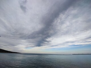 clouds over the sea