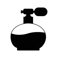 Beauty cosmetic perfume fragrance icon | Black Vector illustration |