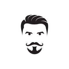 man face icon logo vector design template