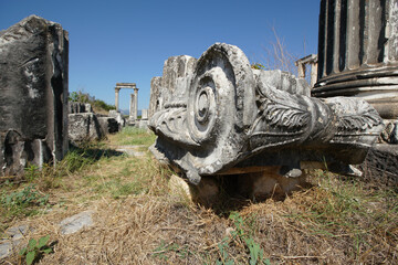 Temple of Aphrodite in Aphrodisias Ancient City in Aydin, Turkiye