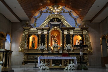 Kirche St. Thomas der Apostel in Santo Tomas, Provinz Pampanga, Philippinen
