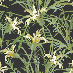 Floral seamless pattern. Vector design for paper and other use