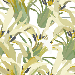 Floral seamless pattern. Vector design for paper and other use
