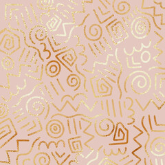 Rose gold. Vector abstract background with rose gold effect. Gold foil texture. decorative background - 540346115