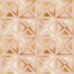 Rose gold. Vector abstract seamless pattern with rose gold texture imitation. Seamless pattern for design, printing on packaging, wrapping paper - 540346185