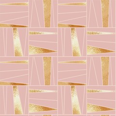 Vector abstract seamless pattern with rose gold texture imitation. Seamless pattern for design, printing on packaging, wrapping paper, covers - 540346196