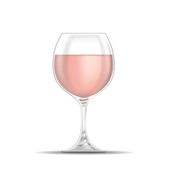Rose Wine Glass