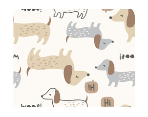 Cute Puppy, Cute dachshund print