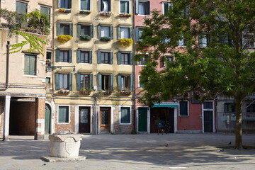 The main square of the Venetian Ghetto 