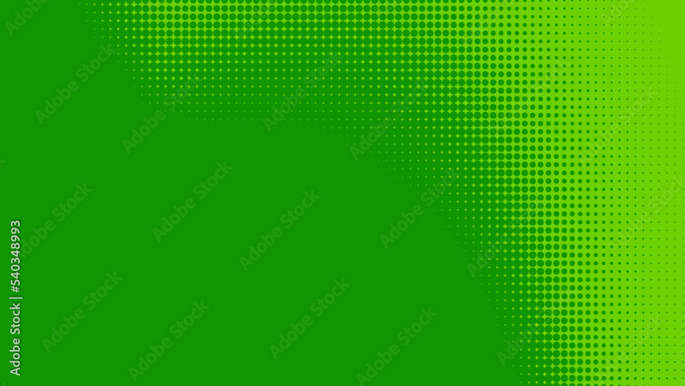 Poster dots halftone green color pattern gradient texture with technology digital background. dots pop art 