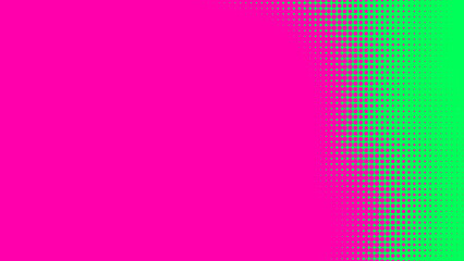 Dots halftone green pink color pattern gradient texture with technology digital background. Pop art comics with nature graphic design.