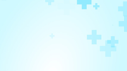 Obraz premium Medical white blue cross pattern background.