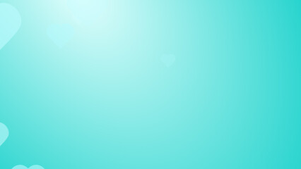 Medical health green blue hearts pattern background. Abstract healthcare technology and science concept.