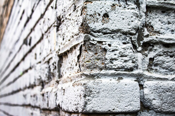 Wall light brick walls of the unusual perspective for a background.