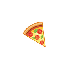 pizza isolated on white background
