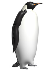 Penguin in transparent background.